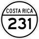 National Secondary Route 231 shield}}