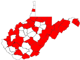 County distribution map.