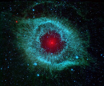 Helix Nebula, by NASA/JPL-Caltech/University of Arizona