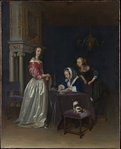 Indiscrétion (1660-1662) de Gerard ter Borch