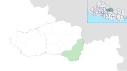 Location of Dolores in Cabañas, Department