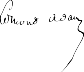 signature d'Edmond Adam