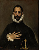El Greco, The Knight with His Hand on His Breast, c. 1580