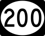 Highway 200 marker