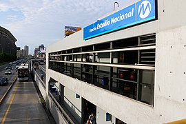 Vista de la estación Estadio Nacional