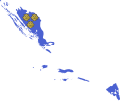 Flag map of the Governorate of Dalmatia