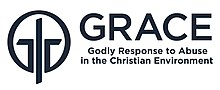 Logo da organização Grace, contém o símbolo da instituição, o acrônimo GRACE e o nome por extenso.