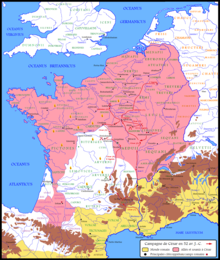 Map centered on France. From the previous year, territory has expanded all the way to the Rhine river.