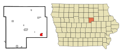 Location of Reinbeck, Iowa