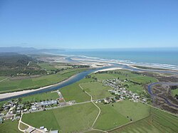 Aerial photograph of Karamea