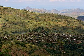 Paysage et village konso.