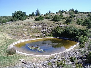 Lavogne sur le causse de Blandas.