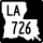 Louisiana Highway 726 marker