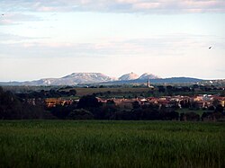 Borrassà, with Montgrí in the background