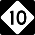 North Carolina Highway 10 marker