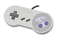 북미판 SNES 컨트롤러.