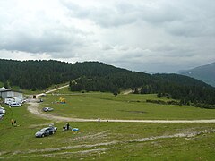 The start of the ski slopes