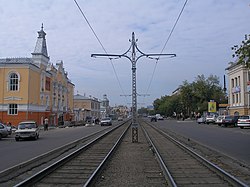 Улица Ползунова. Вид в сторону Демидовской площади.