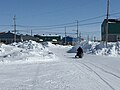 Vue d'une rue en hiver au village de Puvirnituq-2018-04-14