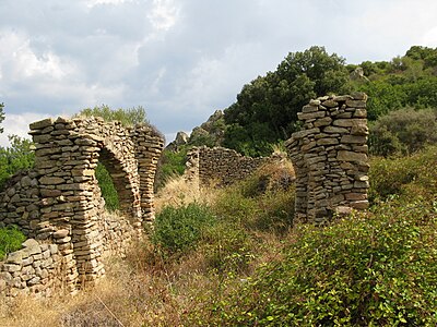 Ruínas de Sa Itria, no monte Ortobene, perto de Nùoro