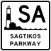 Sagtikos State Parkway marker