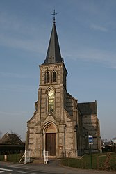 The church in Saint-Vincent-Cramesnil