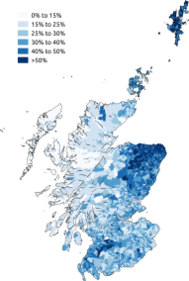 蘇格蘭語在蘇格蘭的分布, 2011年