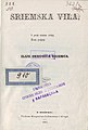 Насловна страна Сриемске виле (1863)