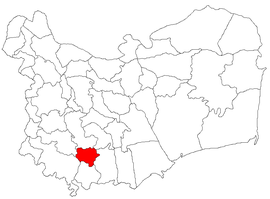 Location in Tulcea County