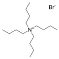 The bromide salt of tetrabutylammonium, one of the most common counter cations. Many analogous "quat salts" are known.