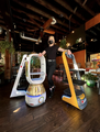 Food service robots at Top Burmese Bistro Royale