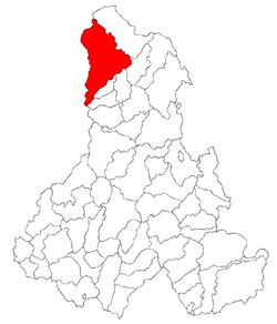 Location of Toplița