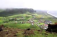 Vik vue de la falaise ouest.