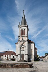 The church in Villers-sous-Chalamont