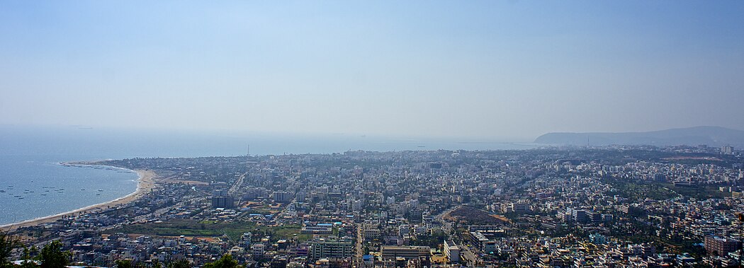 Visakhapatanam city skyline