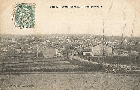 Vue du village vers 1908.