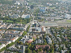 Südost (upper right) with the central station