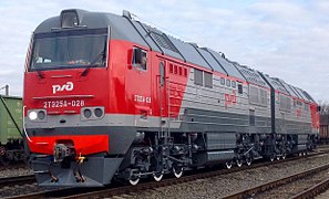 Großdiesellokomotive 2ТЭ25А für Güterzüge