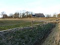 Wierde seen from the Aalsumerweg from the direction of Kommerzijl