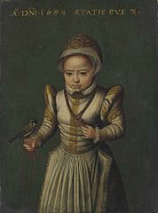 Portrait of a child, 1542 or 1560