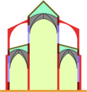 Basilica medioevale, qui con volte