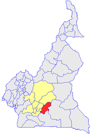 Department location in Cameroon