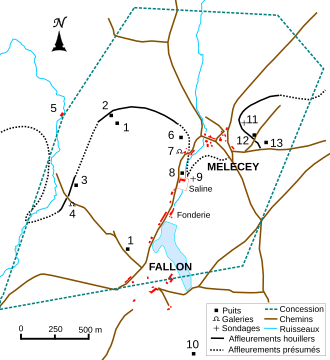 Carte détaillée d'une concession.