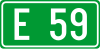 European route E59 shield