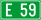 European route E59 shield