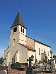 The church in Villers-la-Montagne