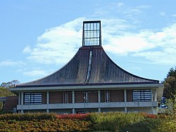 Ellingsøy church seen from the west