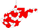 County distribution map.