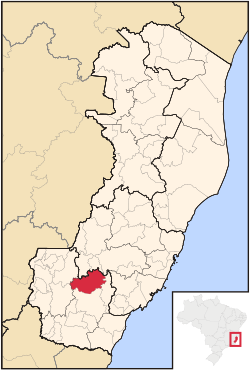 Location in Espírito Santo