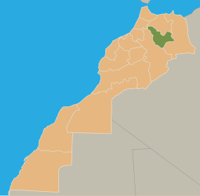 Localização de Fez-Boulemane em Marrocos